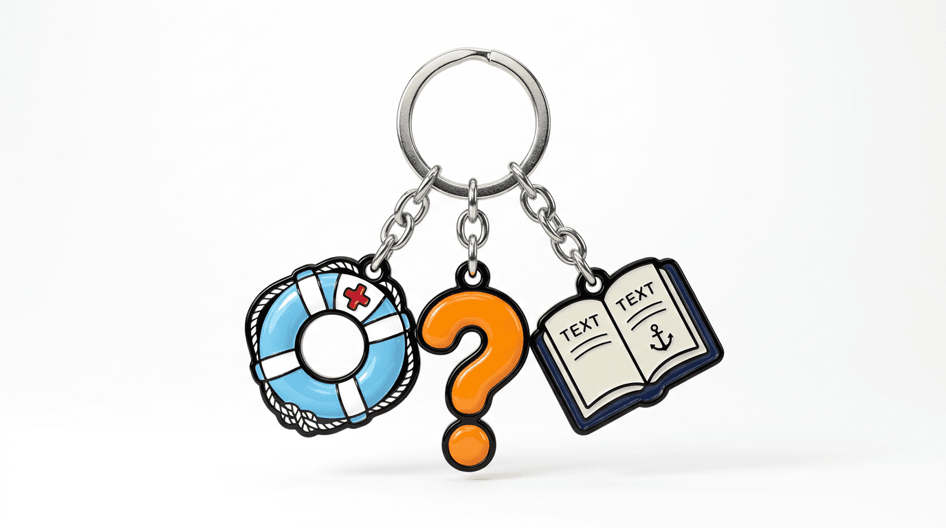 Illustrated help and support objects